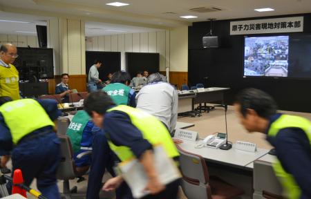 過酷事故を想定、川内原発で震災後初の総合訓練