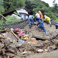 台風２６号 各地で猛威