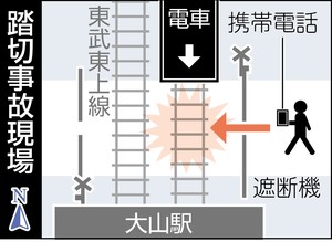 携帯に気を取られ？男性死亡 「ながら」歩き 相次ぐ事故