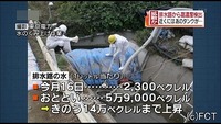 排水路の水 １４万ベクレルの放射性物質（福島県）