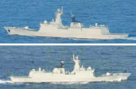 中国軍艦２隻、接続水域を通過＝太平洋演習参加か－防衛省