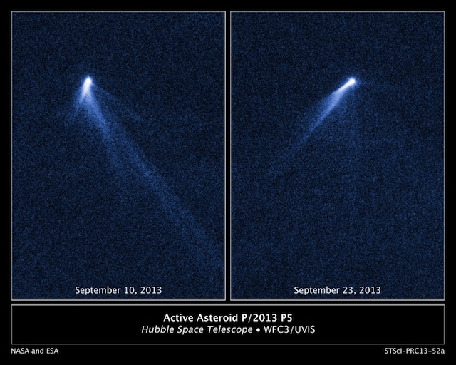 彗星のような尾が６本＝小惑星、自転加速で分解か－ハッブル