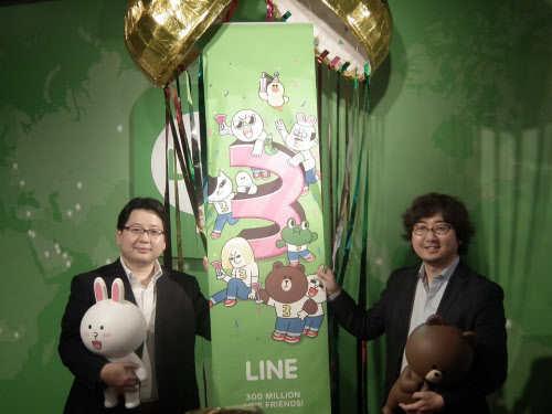 ＬＩＮＥユーザーが３億人突破、14年中に５億人目指す