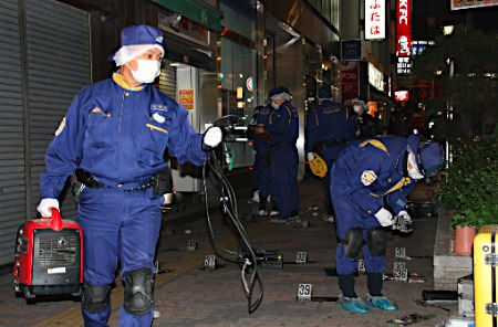 血のついた包丁見つかる 市川女性刺殺