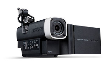 ズーム、XYステレオマイク搭載・24bit/96kHzのリニアPCM対応のビデオカメラ