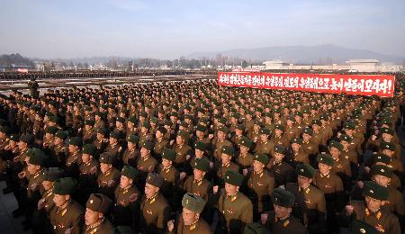 金第１書記に忠誠誓う集会 北朝鮮軍、総書記死去２年