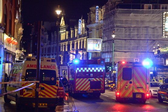 劇場で天井崩落、８５人負傷＝上演中、ほぼ満席－ロンドン中心部