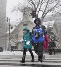 日本海側中心に広い範囲で大雪 冬型強まる