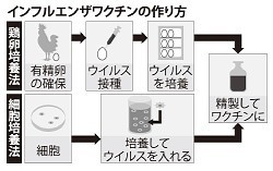 インフルエンザ:昨季ワクチン効果低く 製造中、株が変質