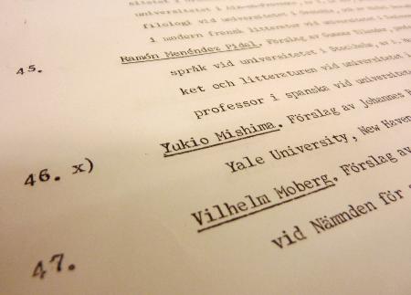 三島由紀夫、１９６３年のノーベル文学賞候補だった