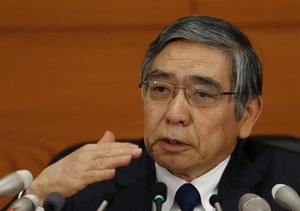 世界経済リスク低下、米円安けん制発言の政策影響ない＝日銀総裁