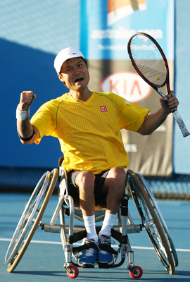 テニス、国枝と上地が準決勝へ 全豪オープン車いすの部