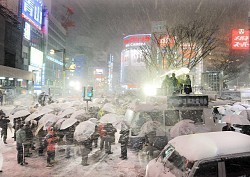 都心積雪２７センチ ４５年ぶりの大雪