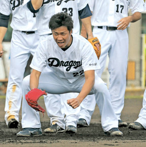 中日大野 開幕へ巨人０封だ