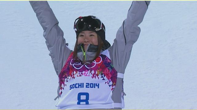 五輪】スキー女子ハーフパイプ 小野塚が銅メダル