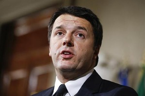 レンツィ氏、指名を受諾、閣僚名簿提出 イタリア新政権発足へ