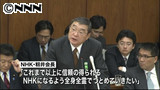 “理事辞表提出”でＮＨＫ・籾井会長を追及