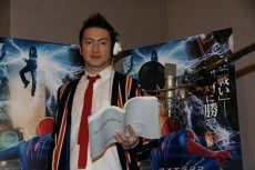 中村獅童『アメイジング・スパイダーマン2』のアフレコイベントに参加