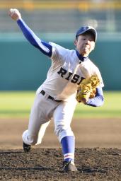 センバツ:来た来た「内角のスライダー」 神村学園の山本