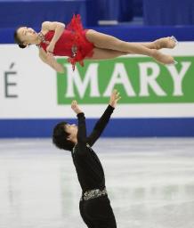 高橋、木原組はＳＰ１７位でフリーに届かず／フィギュア