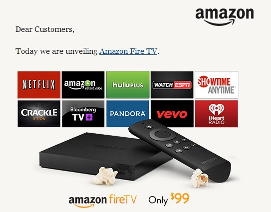 Amazon、セットトップボックス「Fire TV」を99ドルで発売