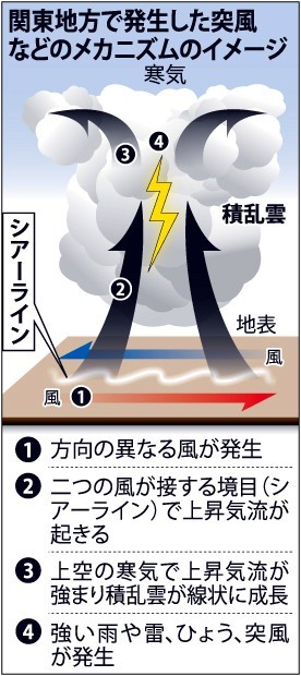 ４日のさいたま突風は竜巻 熊谷地方気象台現地調査 家屋など破損は１８件に