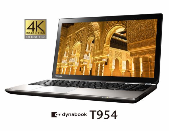 東芝、世界初の4Kパネル搭載ノートPC「dynabook T954」