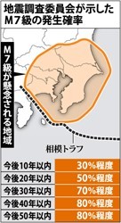 地震:未明の震度５弱「Ｍ７級以上の誘発可能性低いが…」