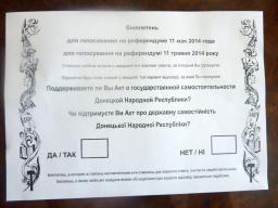 住民投票、１１日に強行＝親ロ派、プーチン提案を拒否－ウクライナ東部