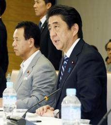 法人減税の具体化を指示＝安倍首相、骨太の方針で