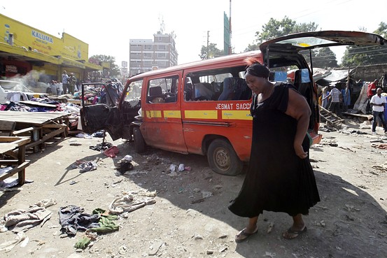 ケニア首都で2回の爆発、10人死亡・70人負傷