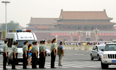 天安門事件から２５年、中国当局は警戒態勢強化 2014年06月04日 13時08分