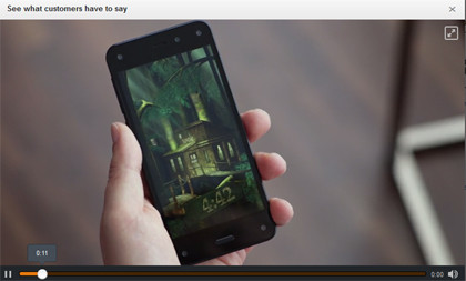 米Amazon、Amazonスマートフォン「Fire Phone」の動作動画を公開