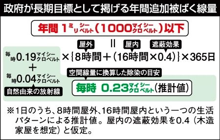 除染後の線量、１０年後には避難解除の基準に 国が試算