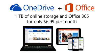 米マイクロソフト、「OneDrive」の容量拡大 無料は15GBに