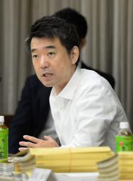 橋下市長 大阪都構想実現は平成２９年に