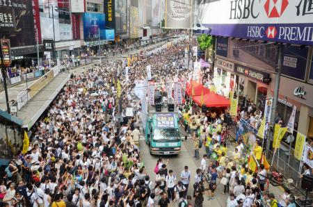 香港デモ、主催団体幹部ら５人を異例の逮捕