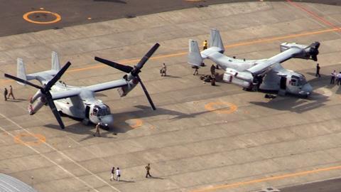 オスプレイ、横田基地経由し札幌へ 米軍「各地に飛来」