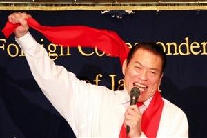 アントニオ猪木氏、訪朝に向け会見