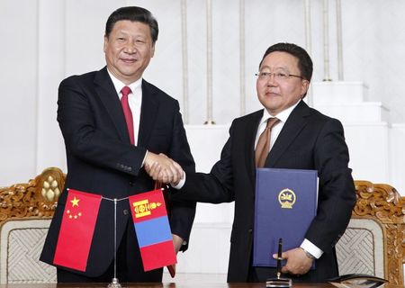 中国・モンゴルが関係強化・・・習主席訪問、全面的戦略パートナーに