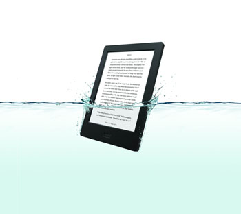 楽天、海辺やお風呂で使える防水電子書籍リーダー「Kobo Aura H2O」