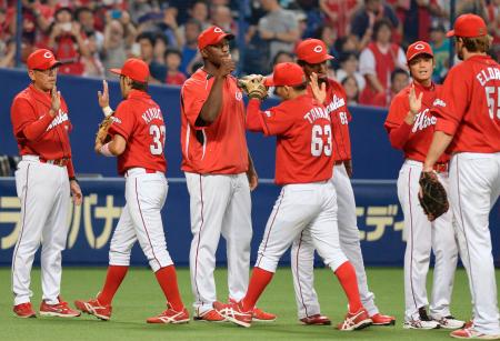 評価上げたヒース＝プロ野球・広島