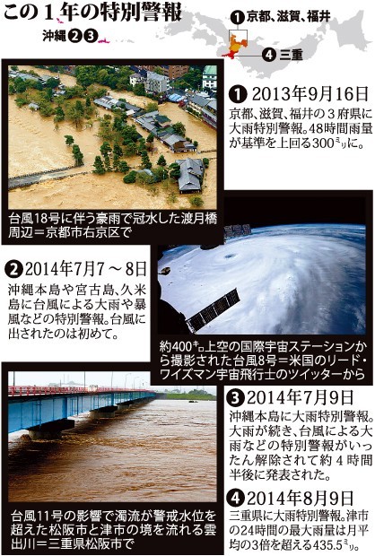 運用１年の特別警報、発令４件も局地的豪雨に対応できず 揺れる「命守る情報」