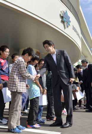 防災教育の実践を全国へ 首相、宮城視察