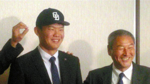 中日１位の野村「やっと実感わいてきた」 球団あいさつ