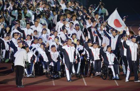 アジアパラ大会閉幕 日本総メダル143個
