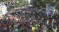 大阪マラソン、３万人のランナースタート（大阪府）