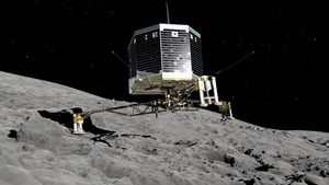 欧州の探査機、彗星に着陸 史上初