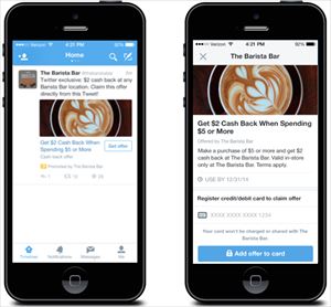 米Twitter、クレカと連携する割引サービス「Twitter Offers」米国で提供
