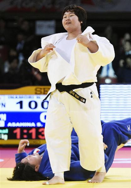 稲森、気迫の大内刈り＝小さな体で攻め抜く−柔道ＧＳ東京